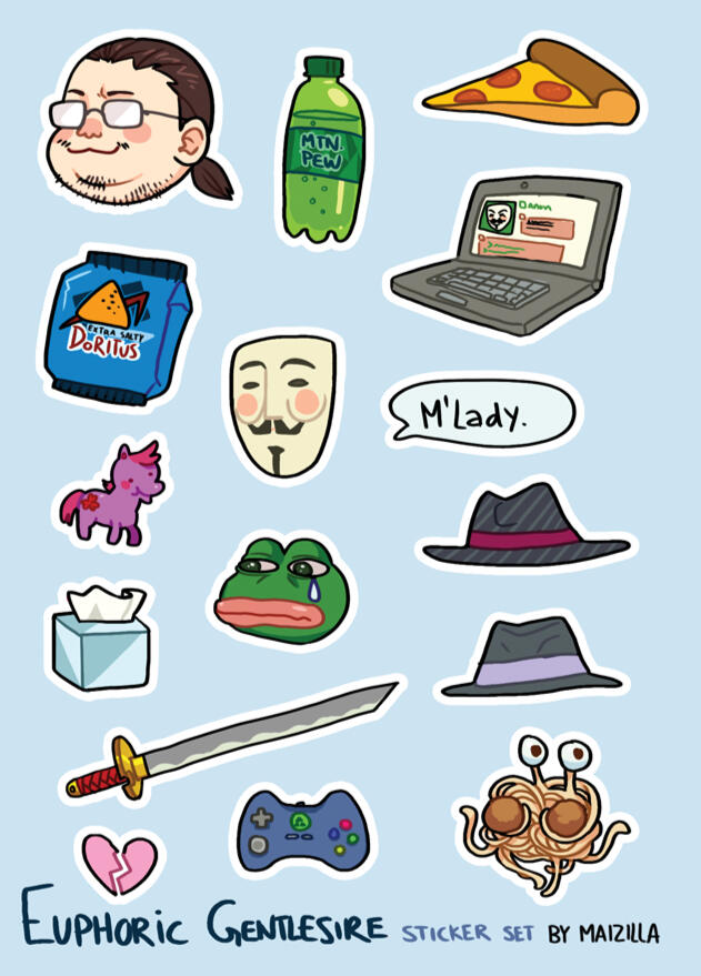 Euphoric Gentlesire Stickersheet