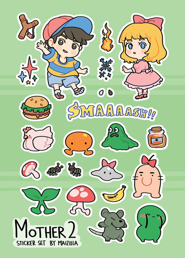 Earthbound Stickersheet