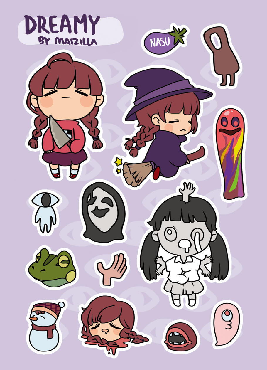 Yume Nikki Stickersheet