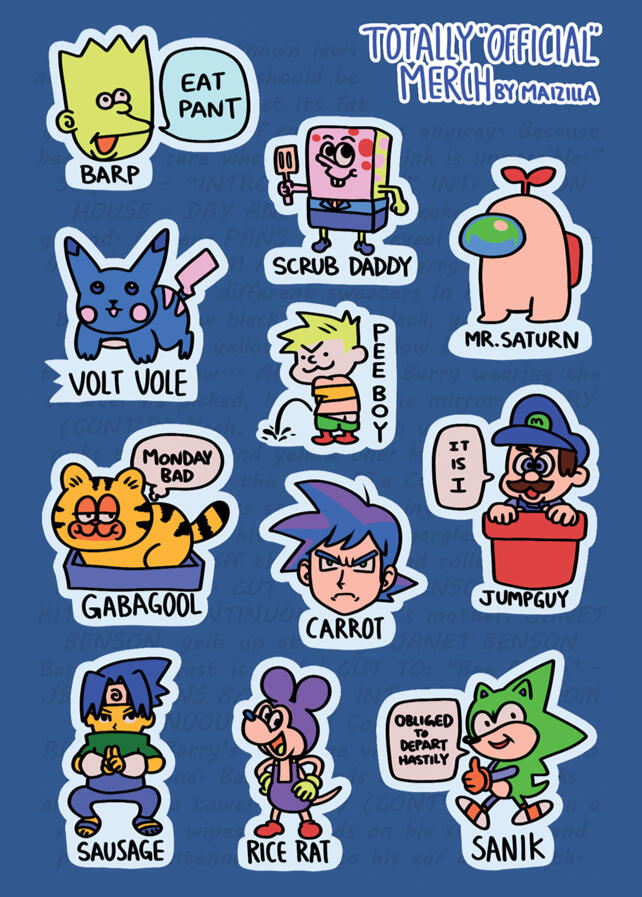 Bootleg Stickersheet